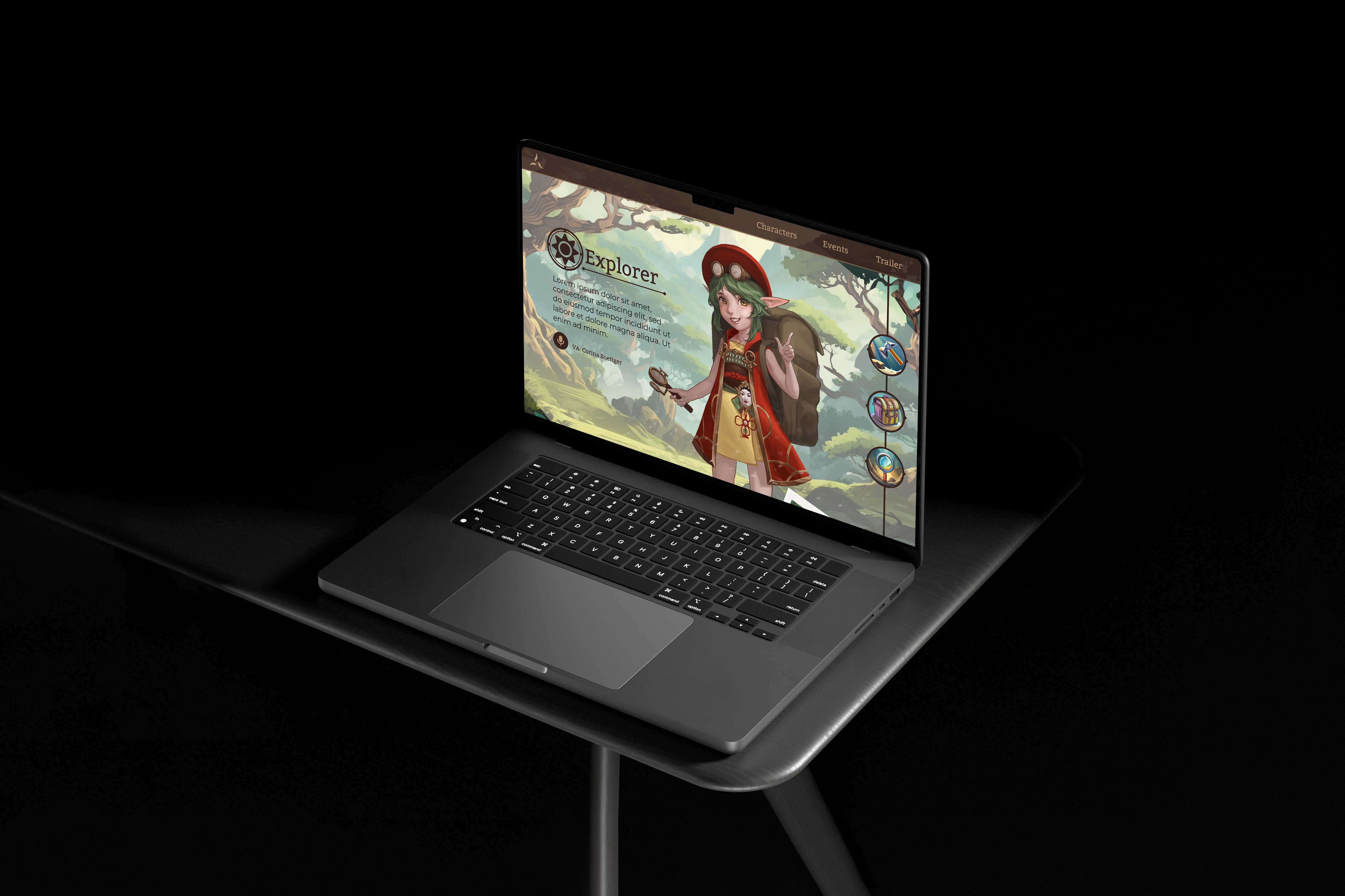 An image of explorer game event website